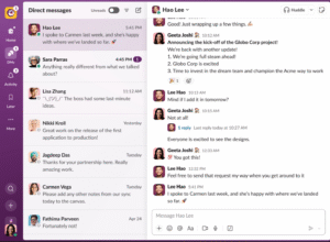 Интерфейс Slack