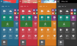 Интерфейс Microsoft 365